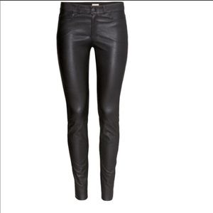 H&M genuine leather pants size 34